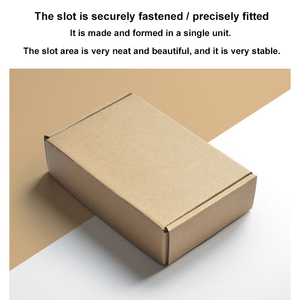 Boîte en carton personnalisée avec logo imprimé, fabriquée à partir de matériaux recyclés, durable et économique, pour l'emballage d'expédition de produits de détail et de cadeaux. - Product Image 5