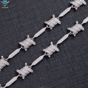 Factory Price Hip Hop Diamond Jewelry Vvs Moissanite 925 Silver 8mm Iced Out <b>for</b> <b>Men</b> Cuban Moissanite Bracelet - Product Image 3