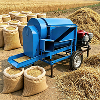 Vente directe du fabricant Batteuse multifonctionnelle à moteur diesel à bas prix pour maïs, céréales, riz, blé, sorgho, légumineuses