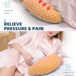 Almohada de embarazo de algodón 100% de alta calidad OEM ODM, personalizada, para dormir de lado, de China - Product Image 4
