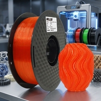Filament d'imprimante 3D transparent PETG HELLO3D 1 kg, 1,75 mm, haute précision, haute résistance, vente en gros officielle