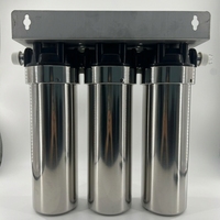 Filtre/purificateur d'eau domestique sous évier manuel 3 étapes demi-inox PP+UDF+CTO CXJS034