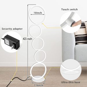 Bắc Âu hiện đại ARC đứng vàng Đèn sàn lampara de Pie với bảng đèn sàn phòng ngủ ánh sáng cho phòng khách góc LED Đèn - Product Image 6