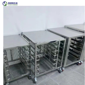 베이커리 랙 201 304 스테인레스 스틸 알루미늄 합금 금속 베이킹 트레이 랙 트롤리 - Product Image 3