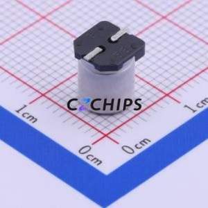 Condensateur électrolytique en aluminium SMD EEETPV470XAP, SMD, D6.3xL7.7mm 47uF 20% 35V 128.1mA-120Hz - Product Image 2
