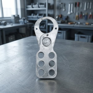Lockout Hasp for Electrical <b>Panels</b> MCB Circuit Breakers Industrial Safety Lockout Tagout Device Heavy Duty Steel Six Hole Zinc - Product Image 1