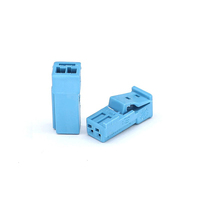 Connecteur de faisceau de câblage automobile bleu à 2 broches 9-1718333-1 & 9-968699-1 pour modification de faisceau
