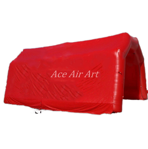 Tente Gonflable Commerciale Rouge Robuste pour Stockage Temporaire, <span class=keywords><strong>Garage</strong></span> Portable, Abri de Lavage de Voiture, Barnum Extérieur - Product Image 1