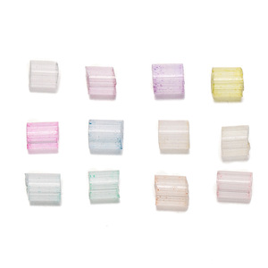 Perles en verre antique, tubes rectangulaires de 3 mm, perles en vrac pour la création de bijoux, printemps 2024, origine Yiwu AC2827 - Product Image 5