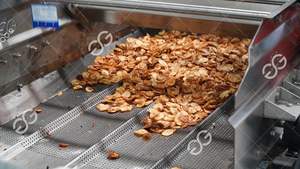 Friteuse de chips de banane entièrement automatique Ligne de production Acier inoxydable Processus complet Tranchage Friture Déshuilage Assaisonnement Système d'emballage - Product Image 3