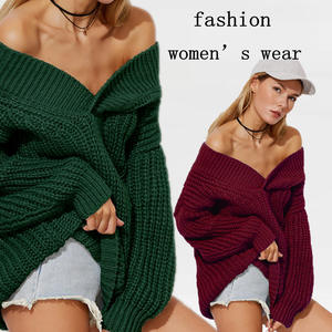 <span class=keywords><strong>Pull</strong></span>-over en tricot épais à col en V à manches longues pour <span class=keywords><strong>femme</strong></span>, nouvelle collection automne/hiver 2025 pour <span class=keywords><strong>AliExpress</strong></span> Europe Amérique, style coréen - Product Image 1