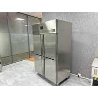 Refroidisseur d'air commercial Belnor à 4 portes en acier inoxydable 201 avec contrôle numérique de la température pour restaurant et cuisine