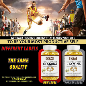 OEM Horny Goat Weed Soft Gel Cápsulas Stamina Booster e Aumento de Energia Suplemento para Homens Adulto Vitaminas Booster - Product Image 2