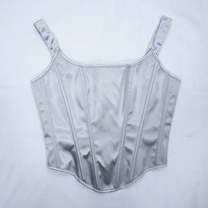 Corpetti e corsetti da donna in tinta unita corsetto e corsetti di nuova moda Sexy da donna Bustiers Slim Club Party abbigliamento - Product Image 5