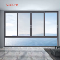 Fenêtre à double vitrage standard DERCHI USA Fenêtre coulissante en aluminium anti-impact
