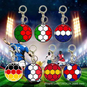 Porte-clés de football en silicone, motif ballon de football de dessin animé, emballage en boîte, cadeau décoratif, fabriqué en Chine – Meilleure vente - Product Image 3