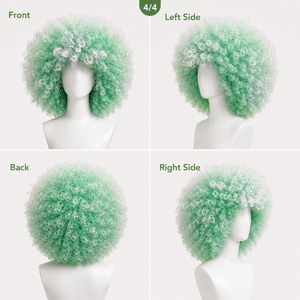 Peluca Afro Personalizada, Rizada, para Disfraces, Festivales, Halloween, Cosplay, Fiestas, <span class=keywords><strong>Carnaval</strong></span>, Cabello Sintético, Venta al Por Mayor, Directo de Fábrica - Product Image 4