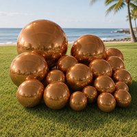 Boules miroir gonflables rouges de qualité commerciale, idéales pour les événements d'entreprise et les activités promotionnelles