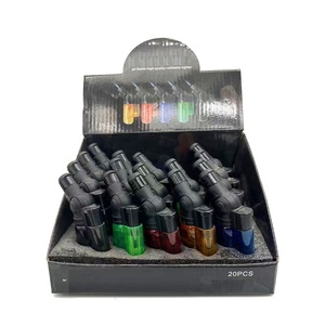 Alta Qualidade Logotipo Personalizado Portátil Recarregável Gás Vazio Feuerzeug Rotatable Windproof Jet Flame <span class=keywords><strong>Torch</strong></span> Charuto Isqueiro - Product Image 6