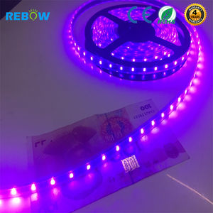 12V 24V 60leds/M púrpura UV ultravioleta 390-400nm 395nm tira led UV - Product Image 5