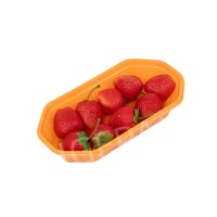 Wegwerp sinaasappelvormige PET RPET blister fruitbak van gerecycled plastic voor verse druiven