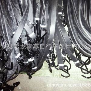 Sangles de bagages en caoutchouc souple noir avec crochets métalliques pour sacs et voitures, accessoires d'équipement portables - Product Image 4