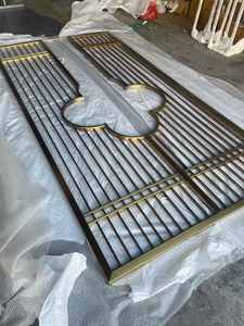 EX710 Divisores de Ambiente Plegables de Acero Inoxidable con Corte Láser Moderno para Separación de Salas de Estar de Lujo - Product Image 2