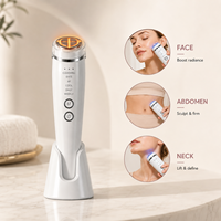 Appareil de beauté facial de luxe 6 en 1 avec thérapie chaude et froide pour le lifting du visage, le raffermissement de la peau, la régénération cutanée, la réduction des rides, marque DTC