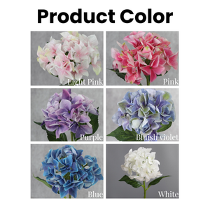 Fleurs artificielles d'hortensia rose et bleu de haute qualité pour la décoration de la maison, les remises de diplômes, Halloween, Noël, la Saint-Valentin - Product Image 3