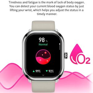 P101S Pantalla cuadrada Smartwatch IP67 Modo Multideportivo Monitoreo de frecuencia cardíaca Correo electrónico Push Recordatorio sedentario para usuarios activos - Product Image 6