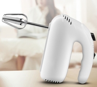 Vente en gros de batteur à oeufs électrique haute puissance en acier inoxydable mélangeur de nourriture multifonctionnel ménager accessoire de crochet à pâte Mini Handheld