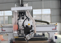 Machine de travail du bois intelligente avec tête de routeur CNC à changement d'outil automatique
