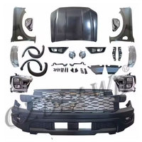 GZDL4WD Auto Exterior Accessories 4x4 Car Conversion Kit ABS Pour Ranger T6 T7 T8 Upgrade To T9 Raptor 2022 + Upgrade Body Kits