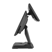 Sistema POS LICON de Doble Pantalla de 15.6"+11.6" con Windows 10/11, Procesador Intel I3, Wi-Fi 6, Bluetooth 5.2, Aleación de Aluminio, 1 Año de Garantía