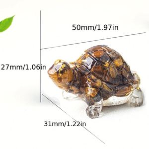 Exquisite Resin Turtle Figurine-Angel & Fairy Love Theme <b>Crystal</b> Chip Home Decor for All Occasions - Product Image 4