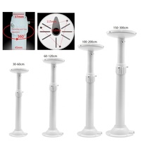 Soporte Telescópico Metálico en Forma de I de 30-60 cm y Soporte Vertical para Techo para Cámara de Seguridad CCTV para Edificios Altos