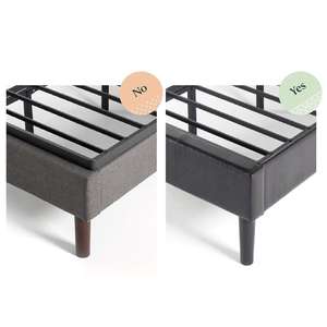 ประกอบง่ายล็อคด่วน1.6นิ้ว Bunkie คณะกรรมการ/เตียงไม้ระแนงเปลี่ยนเตียงขนาดควีนไซส์ฐานโลหะกรอบ - Product Image 3