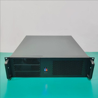 Boîtier de contrôle industriel 3U USB, profondeur 400 mm, châssis MicroATX pour montage en rack, multi-HDD, ventilateur horizontal, serveur en stock