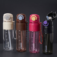 Bouteille d'eau de sport grande capacité 650ml/800ml en gros, avec logo personnalisé, anti-fuite, sans BPA