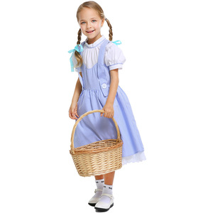Enfants magicien d'Oz robe Halloween nouveau livre <span class=keywords><strong>semaine</strong></span> jour tenue enfant en bas âge filles Dorothy Costume - Product Image 4