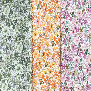 100% tela de algodón con estampado Floral para ropa, blusa, vestidos, tela, fabricante de <span class=keywords><strong>Material</strong></span> textil - Product Image 1