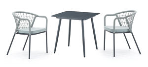 Juego de conversación para balcón, juego de comedor para exteriores, muebles de Hotel, silla de Patio de mimbre con mesa de centro, juego de bistró de jardín de ratán - Product Image 5