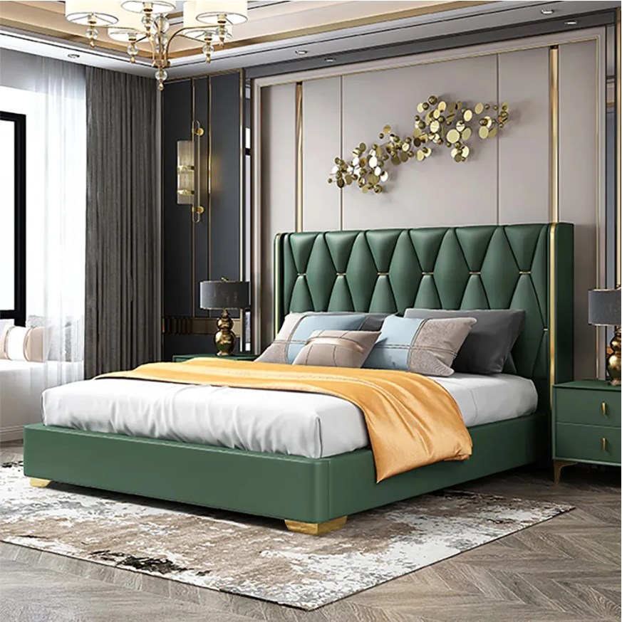 wood slats queen upholstered platform bed green low profile bed