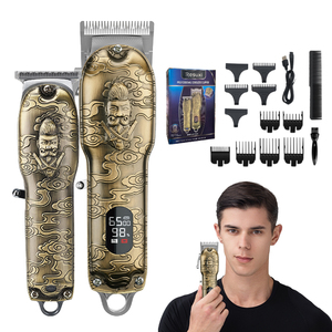 เครื่องตัด<span class=keywords><strong>ผม</strong></span>ไร้สาย JM-<span class=keywords><strong>2021</strong></span> แบบชาร์จ USB พร้อมหน้าจอ LCD ใบมีดสแตนเลส ใช้งานได้นาน เหมาะสำหรับตัด<span class=keywords><strong>ผม</strong></span>ผู้ชายและใช้ในโรงแรม - Product Image 1