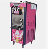 China fabrieks prijs ijsmachines 3 smaken softijsmachine met yoghurt melk chocolade te koop