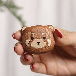 Imán de nevera de ébano con diseño de oso, venta directa de fábrica, bonito, de madera maciza, creativo, ecológico, grabado y personalizado para el hogar. - Product Image 4