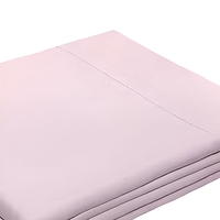 Drap plat en polyester brossé léger, ultra fin et doux pour la chambre à coucher en été