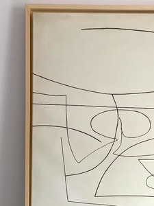 Beyaz Kare Çerçeveli Duvar Sanatı Soyut 3D Dokulu El Yapımı Yağlıboya Oturma Odası Dekoru Geometrik Çizgiler Dekoratif Tablolar - Product Image 2