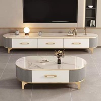 Meubles de salon et de bureau à domicile, table basse d'angle au design moderne, meuble TV pas cher, prix de gros, gris personnalisé, moderne