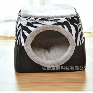 بيت حيوانات أليفة مربع الشكل بنقشة الفهد على شكل كبسولة فضائية للاستخدام الداخلي للقطط والكلاب، مناسب لجميع الفصول وذو استخدام مزدوج، متوفر بالجملة من المصنع - Product Image 2